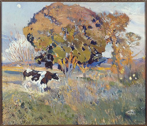 La encina y la vaca (The Holm Oak and the Cow), 1915, Joaquim Mir