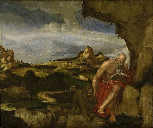 St Jerome in the Wilderness, , Lambert Sustris