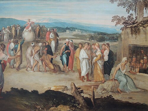 Allégorie sur la poursuite de la fortune, 1543, Lambert Sustris