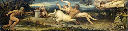 Nessus et Déjanire, 1550, Lambert Sustris