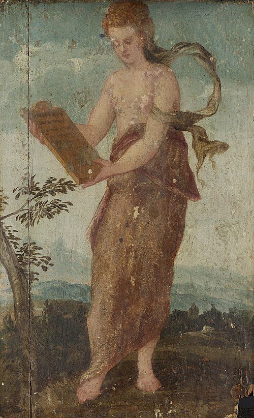 Woman with Text Panel, 1550, Lambert Sustris