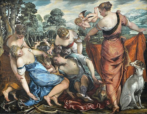 La Mort d'Adonis, 1587, Lambert Sustris