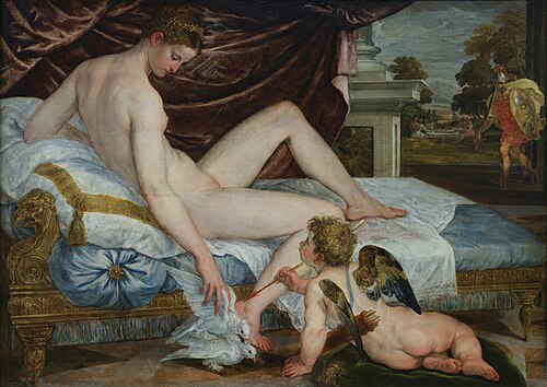 Mars, Vénus et l'amour, 1550, Lambert Sustris