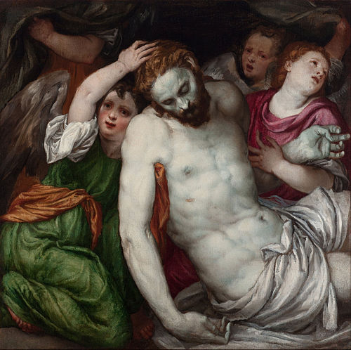 Pietà and Angels, , Lambert Sustris