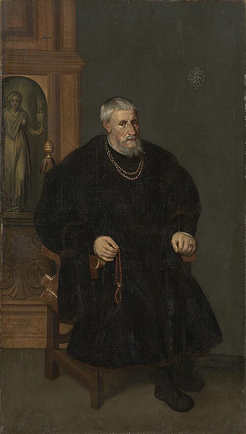 Bildnis des Wilhelm der Ältere, Reichserbtruchsess, Freiherr zu Waldburg, Herr zu Scheer und Trauchb, 1548, Lambert Sustris