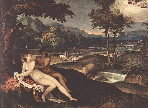 Landscape with Jupiter and Io, 1557, Lambert Sustris