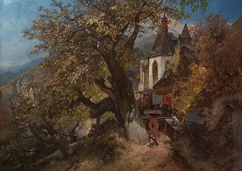 Motif from Krupka (In der Bergstadt Graupen), 1902, Erwin Oehme
