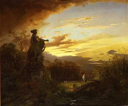View of the park, 1860, Erwin Oehme