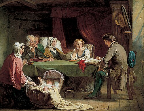 The Sabbath Eve, 1850, Alexander Johnston