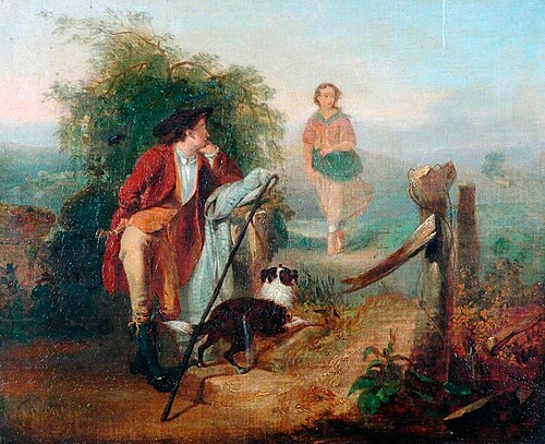 The Gentle Shepherd, 1865, Alexander Johnston