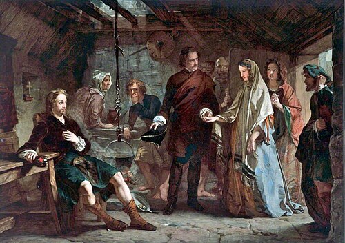 The Introduction of Flora Macdonald to Prince Charles Edward Stuart after the Battle of Culloden, 1853, Alexander Johnston