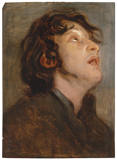 Head study of a young man, , Thomas Willeboirts Bosschaert