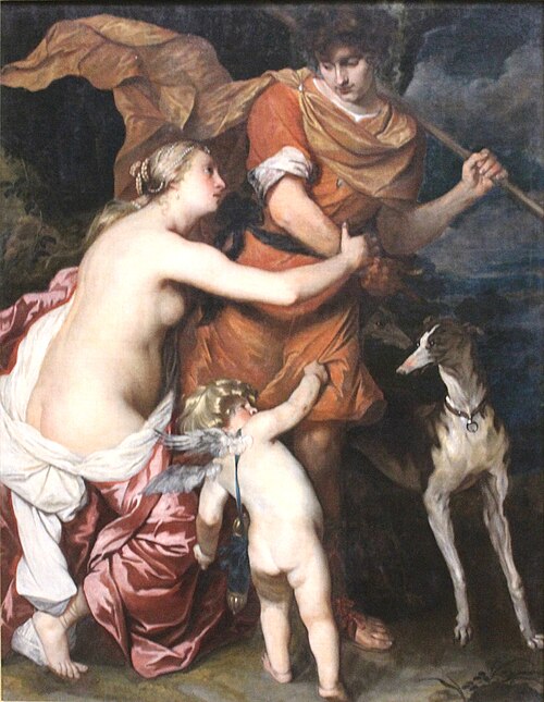 Venus and Adonis, 1642, Thomas Willeboirts Bosschaert