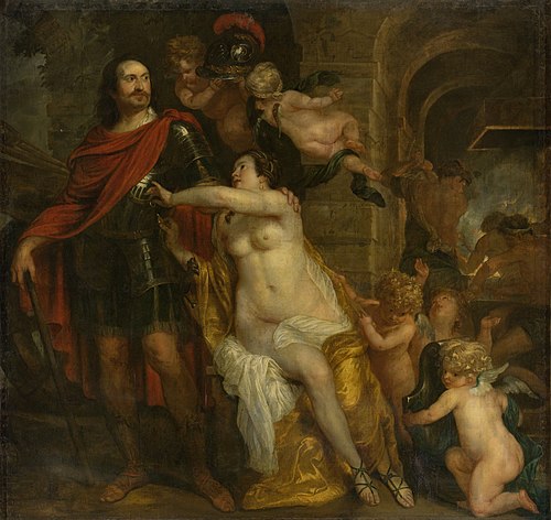 Représentation allégorique de Mars recevant les armes de Vénus et de Vulcain, 1640, Thomas Willeboirts Bosschaert