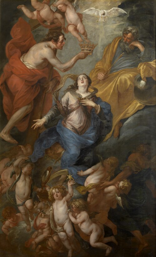 Coronation of Mary, 1647, Thomas Willeboirts Bosschaert