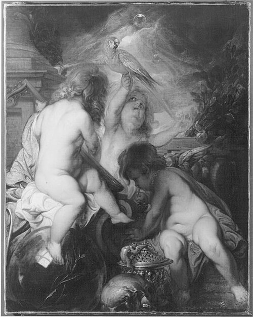 Allegorie der Vergänglichkeit, 1633, Thomas Willeboirts Bosschaert