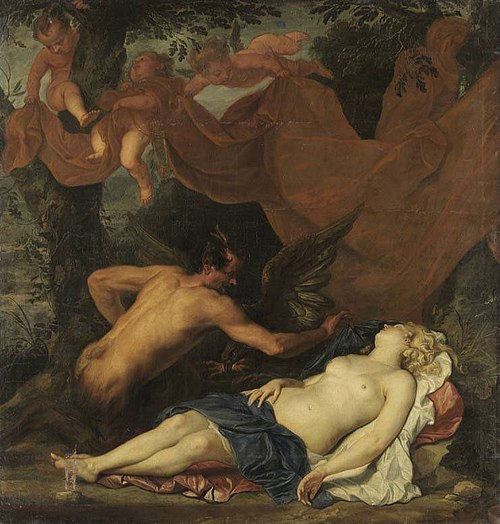 Jupiter and Antiope, 1633, Thomas Willeboirts Bosschaert