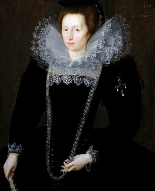 Lady Margaret, Daughter of Sir William Dormer, Wife of Sir Henry Constable, 1599, Marcus Gheeraerts le Jeune