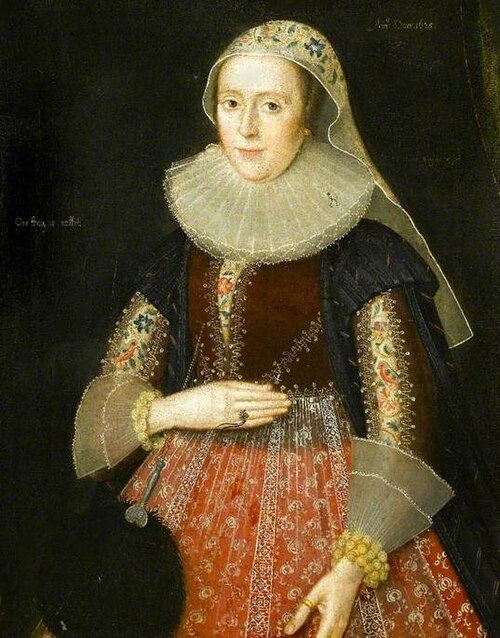 Mary Hawtrey (1587–1638), Lady Wolley, 1625, Marcus Gheeraerts le Jeune