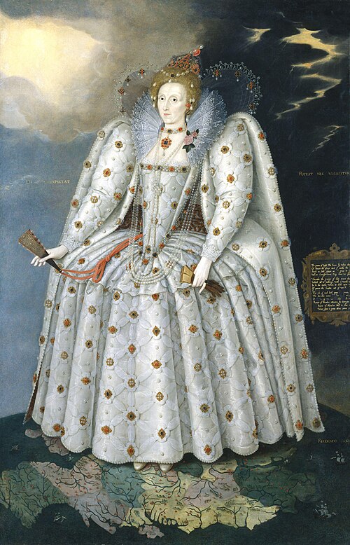 La reine Élisabeth ('Le portrait Ditchley'), 1592, Marcus Gheeraerts le Jeune