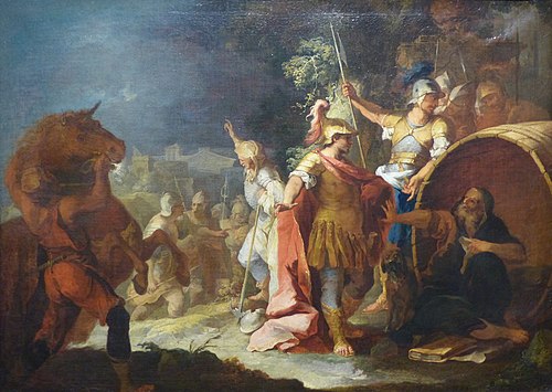 Alexandre et Diogène, 1695, Giovanni Antonio Pellegrini