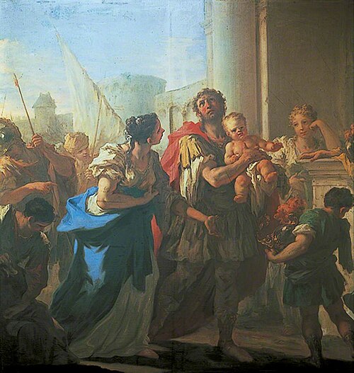 Hector and Andromache, 1709, Giovanni Antonio Pellegrini