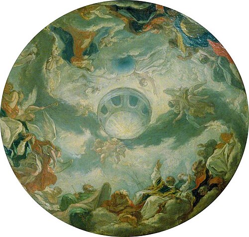 The Adoration of the Trinity (design for the decoration of a dome), 1710, Giovanni Antonio Pellegrini