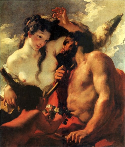 Hercules and Omphale., 1750, Giovanni Antonio Pellegrini