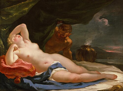 Venere e un Satiro, 1720, Giovanni Antonio Pellegrini