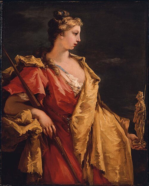 Nobility Holding a Statue of Athena, , Giovanni Antonio Pellegrini
