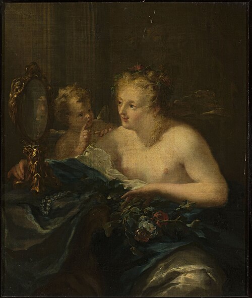 Vénus à sa toilette., 1701, Giovanni Antonio Pellegrini