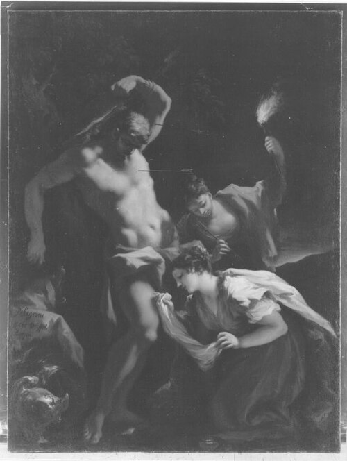 Rettung des hl. Sebastian durch Irene, 1708, Giovanni Antonio Pellegrini