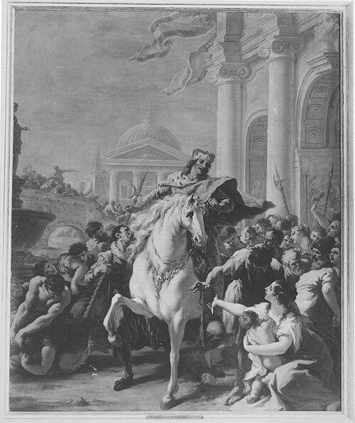 Die Freigebigkeit des Kurfürsten, 1708, Giovanni Antonio Pellegrini