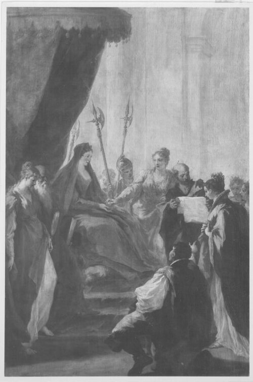 Die Huldigung, 1708, Giovanni Antonio Pellegrini