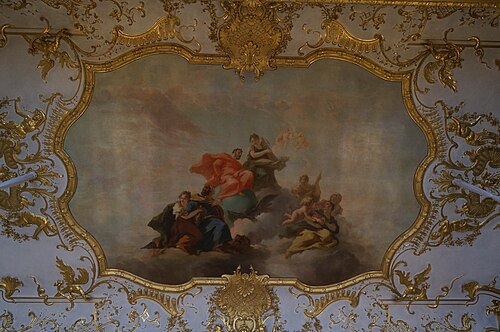 Allegorie auf die Wiedererlangung der pfälzischen Kurwürde durch Johann Wilhelm von der Pfalz, 1800, Giovanni Antonio Pellegrini