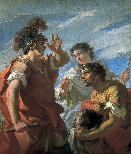 Caesar before Alexandria, 1724, Giovanni Antonio Pellegrini