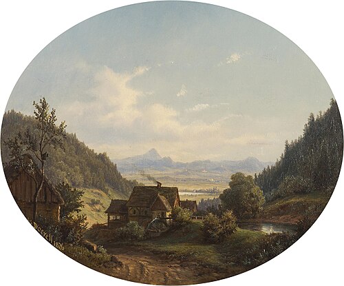 Ždírnice Valley, 1876, Ernst Gustav Doerell
