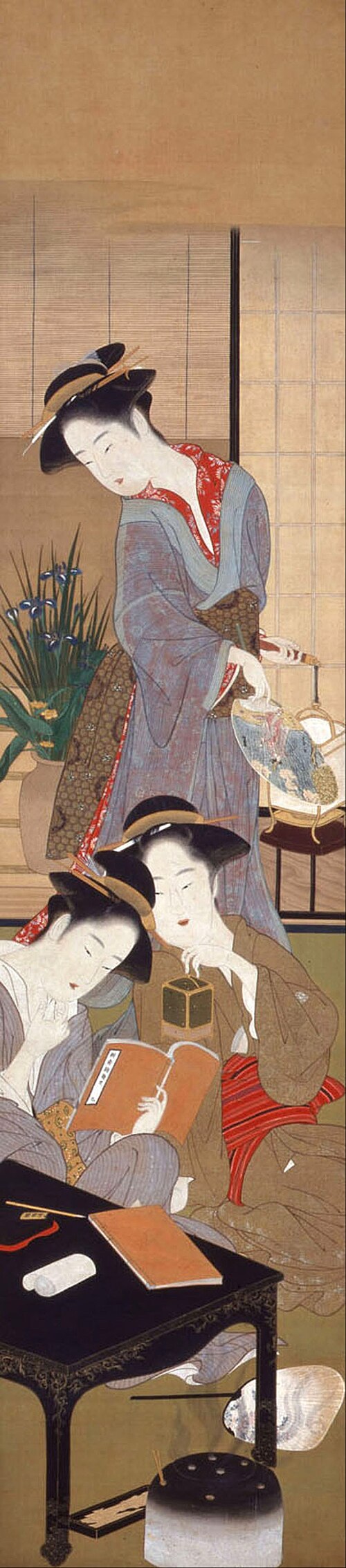 WOMEN AND EVENTS OF THE 12 MONTHS -5, , Katsukawa Shunshō