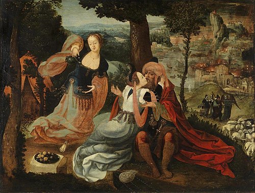 Lot and his daughters, , Jan Wellens de Cock