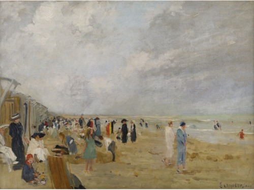 AT THE BEACH, , Ernst Oppler