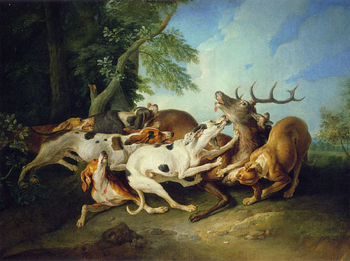 Cerf aux abois, 1729, Alexandre-François Desportes