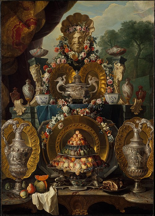 Still Life with Silver, 1720, Alexandre-François Desportes