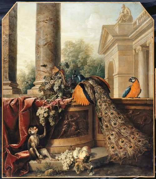 Nature morte au paon, 1714, Alexandre-François Desportes