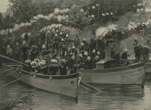 Madini Creek ambush 1894, 1894, Richard Caton Woodville, Jr.