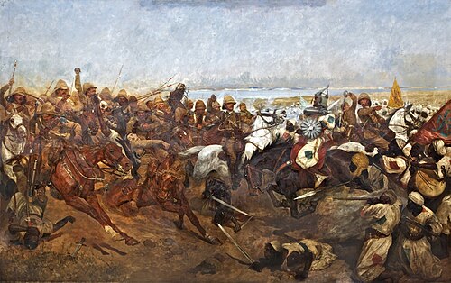 The Charge of the 21st Lancers at Omdurman, 1898, Richard Caton Woodville, Jr.