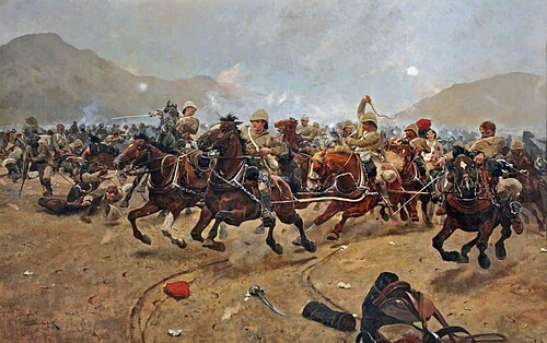 Maiwand 1880: Saving the Guns, 1882, Richard Caton Woodville, Jr.