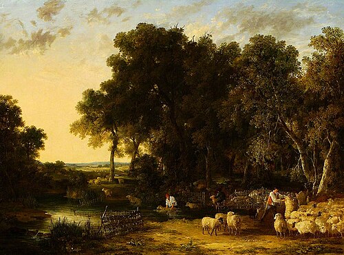 Sheep Washing, Morning, 1824, James Stark