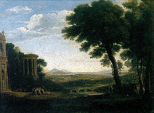 Landscape (after Claude Lorrain), 1826, James Stark