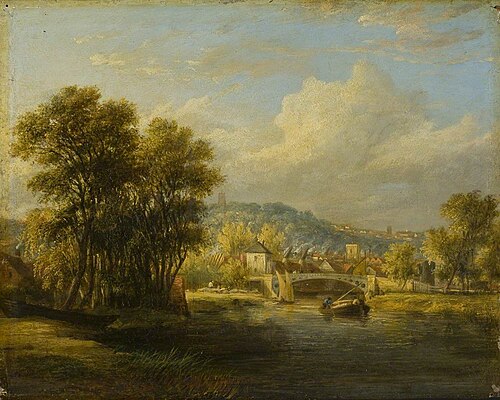Carrow Bridge, Norwich, 1834, James Stark