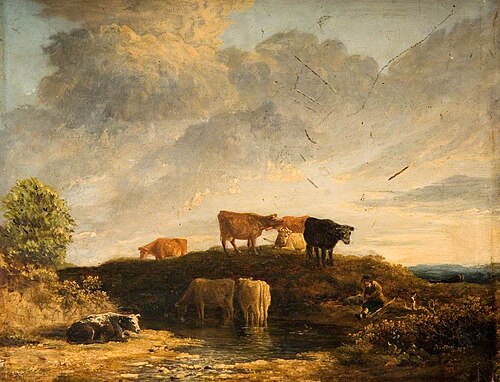 Cows at a Watering Place, , James Stark